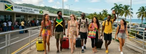 People arriving to Jamaica