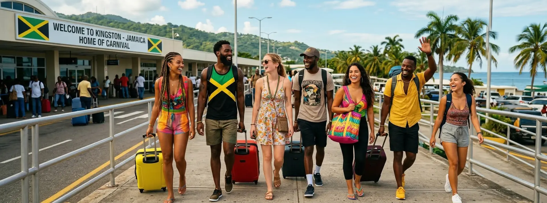 Jamaica_Carnival People arriving to Jamaica