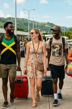 People arriving to Jamaica