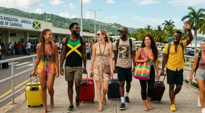 People arriving to Jamaica